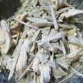 momoazeru's cooksnap of when they made ゆで鶏のマヨネーズ和え 〜きんぴら風〜.