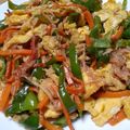 ﾃﾞｺッチ's cooksnap of when they made かに玉ピーマンのおかかバター醤油炒め.