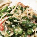 みもじゃ's cooksnap of when they made レンジで簡単！オクラの胡麻和え.