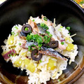 にこにこキッチン♡'s cooksnap of when they made ☆さつま芋とサンマの炊き込みご飯☆☆.