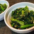 かなぽん☆☆'s cooksnap of when they made 簡単！ピリ辛！小松菜の胡麻薫る豆板醤和え.