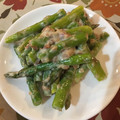 sachinchan's cooksnap of when they made 簡単アスパラガスの梅鰹マヨ和え.