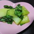 ☆RAMUママ☆'s cooksnap of when they made 旨い♪チンゲン菜のにんにく炒め.