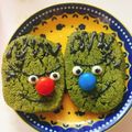 いずタック's cooksnap of when they made ハロウィンデコ★フランケン抹茶クッキー。.