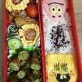 家庭科2's cooksnap of when they made 簡単キャラ弁☆スポンジボブ&パトリック☆.