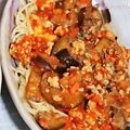 クック0JPUP6☆'s cooksnap of when they made 茄子と鶏ひき肉のボロネーゼ風パスタ.