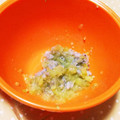 4double5's cooksnap of when they made 【離乳食 中期】しらすのきゅうり和え.