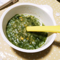 4double5's cooksnap of when they made 離乳食*初期 ほうれん草と卵のおかゆ.