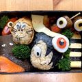 ☆ベコ☆'s cooksnap of when they made キャラ弁 ゲゲゲの鬼太郎と妖怪弁当.