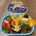 puupuu's cooksnap of when they made 仮面ライダーゼロワン キャラ弁.