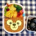 ❤Yukitty❤'s cooksnap of when they made チーズでワンポイント☆ダッフィーキャラ弁.