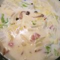 ぱんちゃん0526's cooksnap of when they made 余った粉ミルクで☆白菜ベーコンクリーム煮.