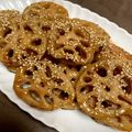 ☆あゆのん☆'s cooksnap of when they made 簡単おつまみ☆レンコンの甘辛ステーキ.