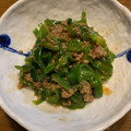 クック茶々茶's cooksnap of when they made ピーマンと合挽き肉の中華炒め.