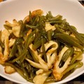 クックBF9QXE☆'s cooksnap of when they made 茎わかめとちくわのきんぴら.