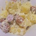 昔ながらの若鶏唐揚げ's cooksnap of when they made じゃがウィンナーの焦がしにんにくサラダ.