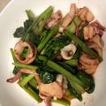 sarah17's cooksnap of when they made イカと小松菜のバター醤油炒め.