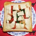こげ岡's cooksnap of when they made キムチピザトースト.