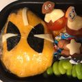 仮面ライダーフォーゼ's cooksnap of when they made 仮面ライダーゴースト☆キャラ弁.