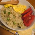 ミホ天然工房's cooksnap of when they made ☆グリンピース♪炊き込む春の玄米ピラフ☆.