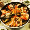 ♡ひな祭り♡'s cooksnap of when they made フライパンで作るシーフードパエリア.