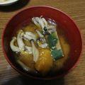 ramieru's cooksnap of when they made かぼちゃとキノコの味噌汁.