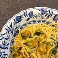 ハルモミ's cooksnap of when they made 簡単！かぼちゃとほうれん草クリームパスタ.