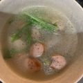 ロリポップ☆'s cooksnap of when they made ほっこり♪里芋ベーコンの水菜スープ.