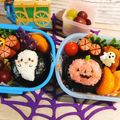 なるおっちいちかず's cooksnap of when they made ハロウィン キャラ弁☆おばけ＆ジャック♪.