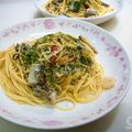 マダムカフェ♡'s cooksnap of when they made プチプチししゃもとキノコのペペロンチーノ.