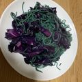 みぃぃぃぃぃぃぃぃ☆'s cooksnap of when they made 麺は緑色☆紫キャベツの不思議な焼きそば♪.