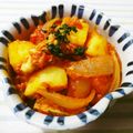 yasutonton's cooksnap of when they made さば缶とジャガイモのトマト煮.