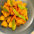 mikataka＊'s cooksnap of when they made 長芋とアゲのオイスター炒め.