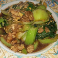 クックV61B91☆'s cooksnap of when they made 舞茸 卵 青梗菜のオイスターソース炒め☆.
