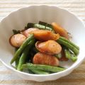 よこ耳ねこ's cooksnap of when they made ウインナーといんげんのニンニク醤油炒め.