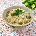toraちゃん♪'s cooksnap of when they made 塩麹でえのきと茗荷の炊き込みご飯.