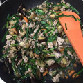 kkaki's cooksnap of when they made なす豚ひき肉ニラ簡単旨辛炒め☆夏の常備菜.