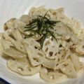 めがねりんご's cooksnap of when they made レンコンとゴボウの胡麻マヨ和え.