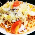 智恵ちゃんのつく恋慕's cooksnap of when they made ダイエットに！野菜たっぷりしらたき冷麺.