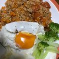 イチタカ♩'s cooksnap of when they made レタスとミニトマトのミートソース丼♡.