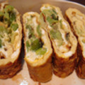 くっくのん's cooksnap of when they made ◇簡単ﾈｷﾞ入り卵焼き◇.
