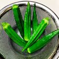azbjbn's cooksnap of when they made オクラのおいしい茹で方 覚え書.