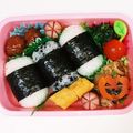 めいめい☆☆☆'s cooksnap of when they made エビフリャーくわえたドラ猫ハロウィン弁当.