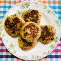 チェックのミニくま's cooksnap of when they made 汁ごと使って栄養たっぷり☆鯖缶バーグ.