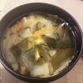 とまとちゃん4's cooksnap of when they made 野菜炒めの味噌汁.