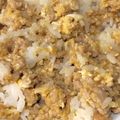 黄金の輝き亭's cooksnap of when they made ごま油香る鶏ミンチと卵の混ぜご飯.