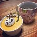 気まぐれニャンコ♡'s cooksnap of when they made ハロウィン蜘蛛の巣おばけ✿かぼちゃムース.
