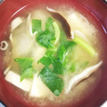 ムーミン☆ママ's cooksnap of when they made ほうれん草としいたけと豆腐のお味噌汁☆.