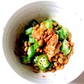 azbjbn's cooksnap of when they made お酒のあてにもう一品に☆オクラ納豆キムチ.