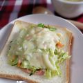 愛じゃな～い？'s cooksnap of when they made 残りサラダは朝食に！サラダイエットサンド.
